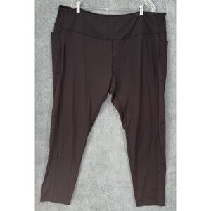 Ashley Stewart Leggings‎ Womens 26/28 Black Pull On Stretch Pants Plus Size